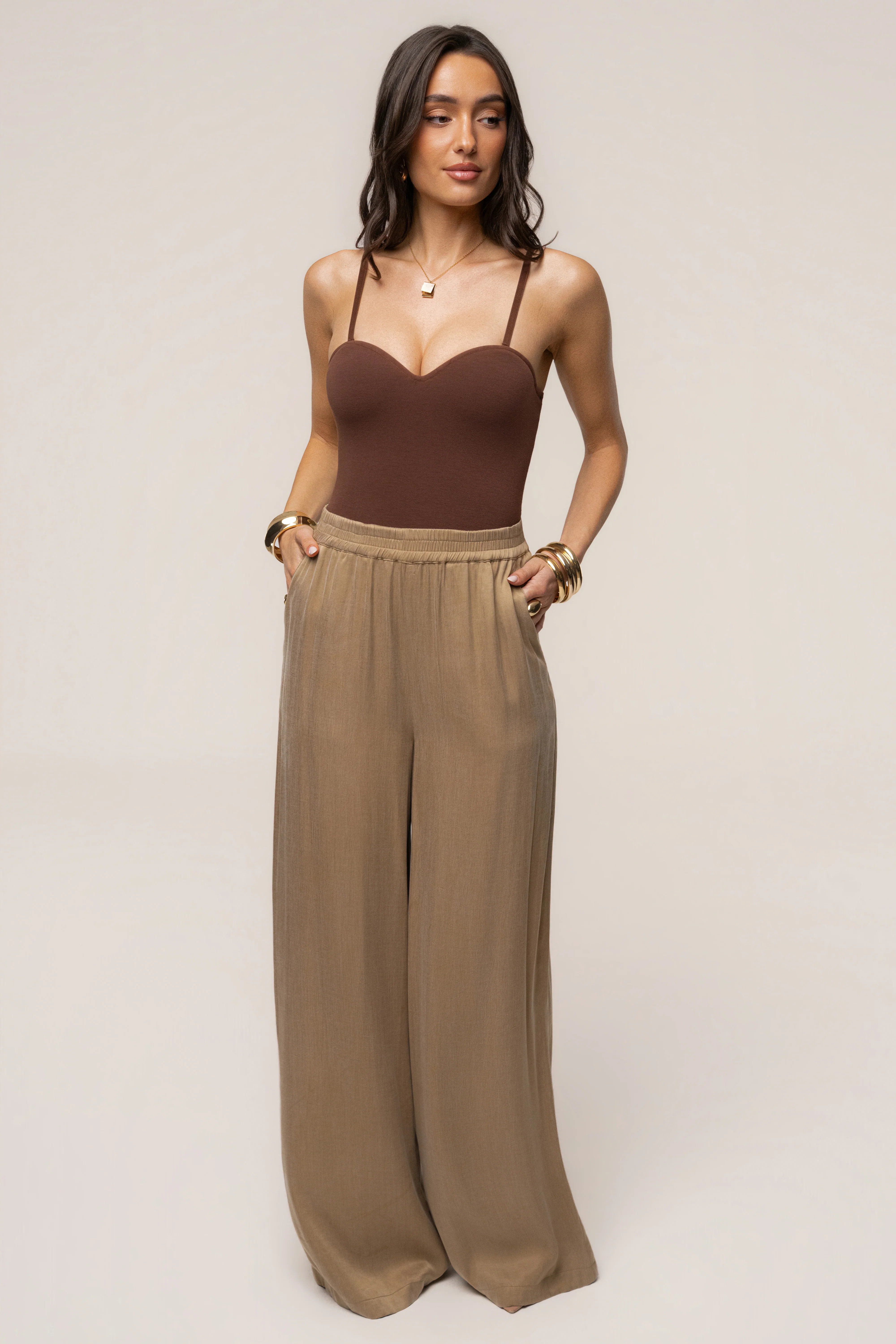 Chocolate Sascha Strapless Bodysuit