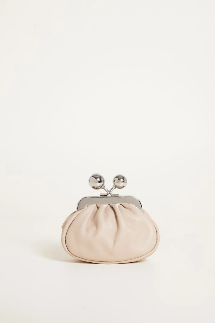 Nappa leather mini bag - BEIGE