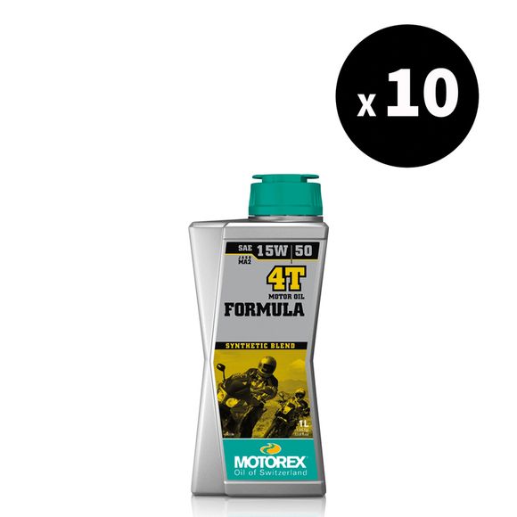 Huile moteur Motorex Formula - 15W50 10x1L UniverselRef : MX00128A / 3032279