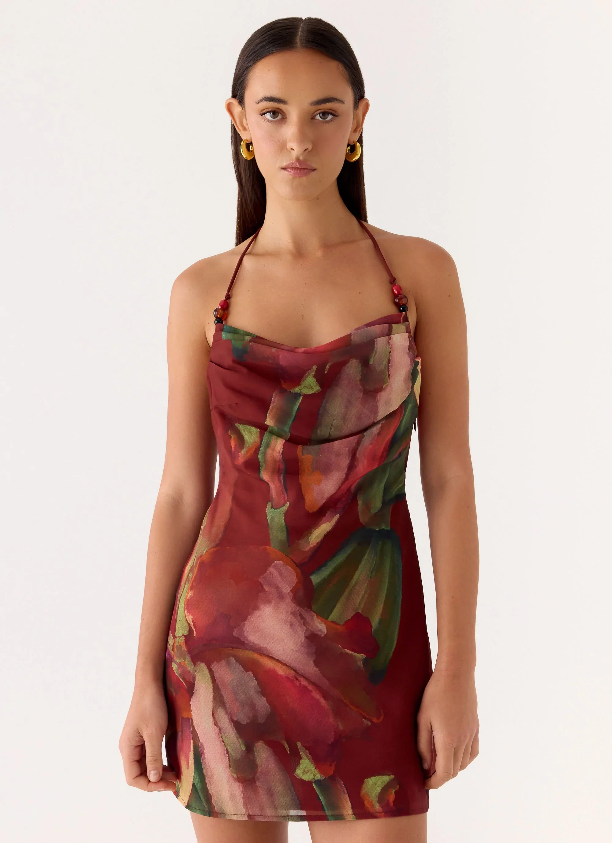 Camilla Cowl Mini Dress - Cuba Cuba