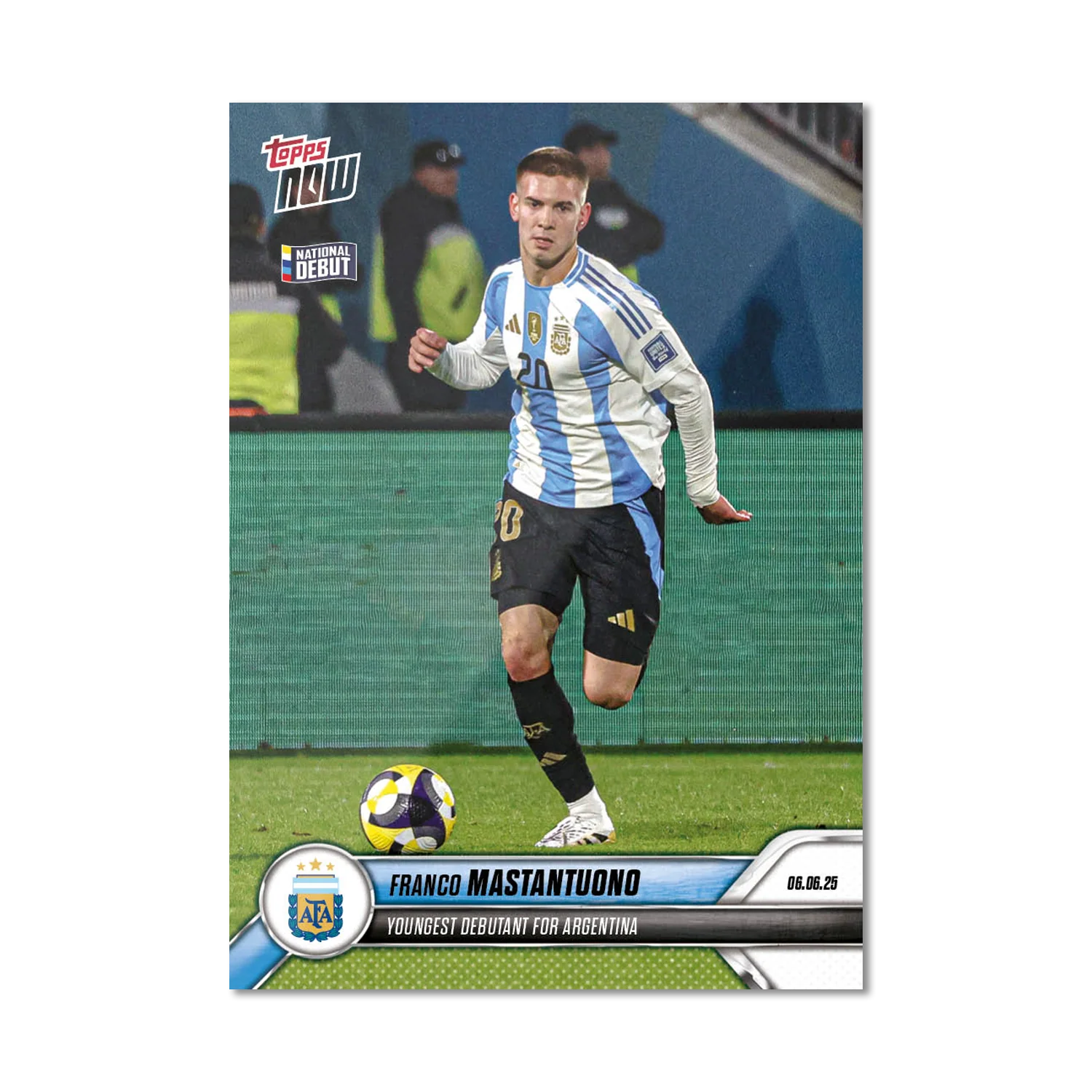 Franco Mastantuono - 2024-25 Argentina Topps NOW® - Card 1