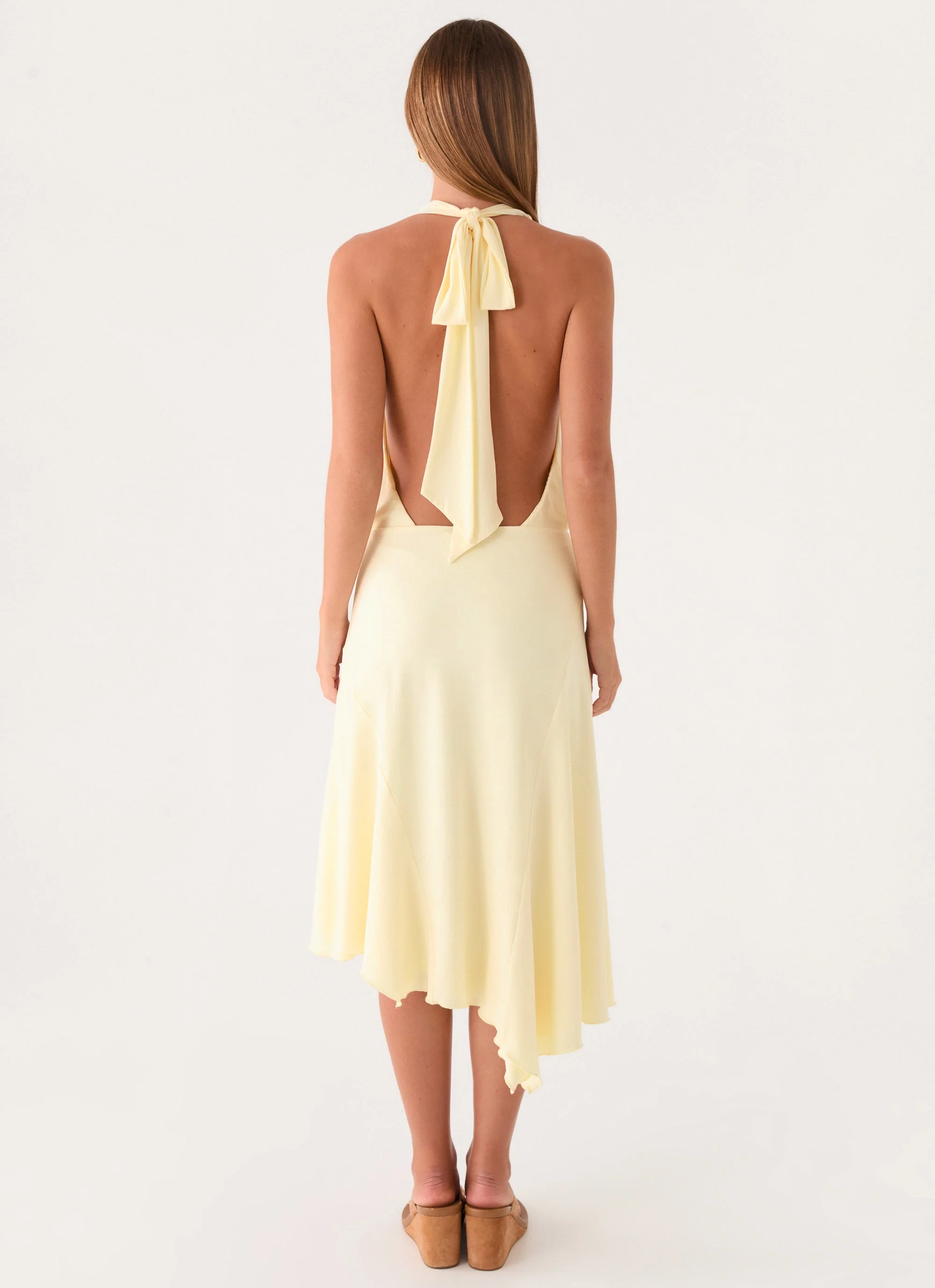 Ignite It Midi Dress - Lemon