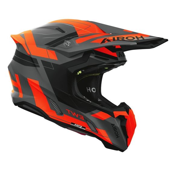 Casque cross Airoh TWIST 3 - DYNASTY 2026 - Orange / NoirRef : AR1535-C49838