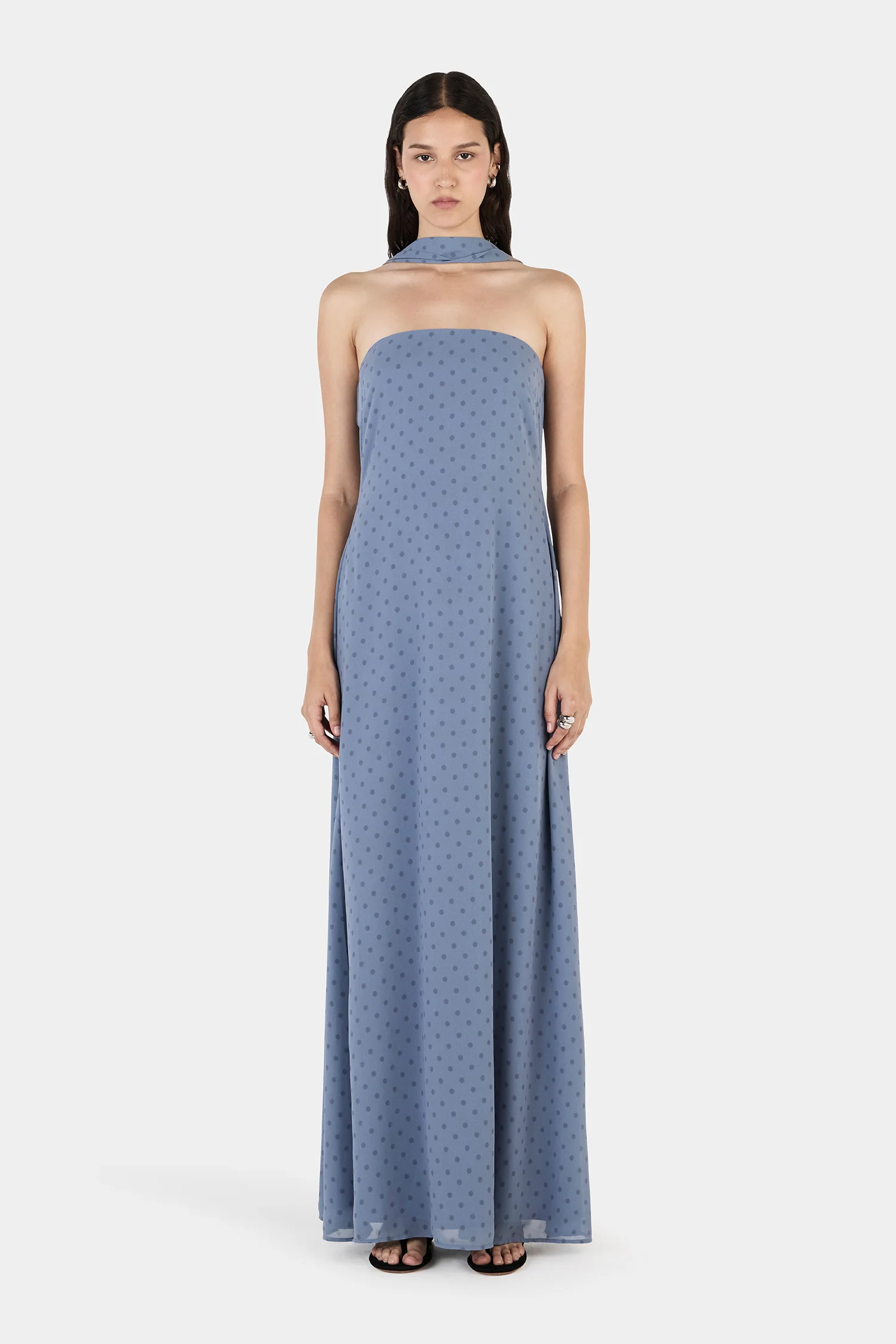 Rhiannon Midi Dress Steel Spot