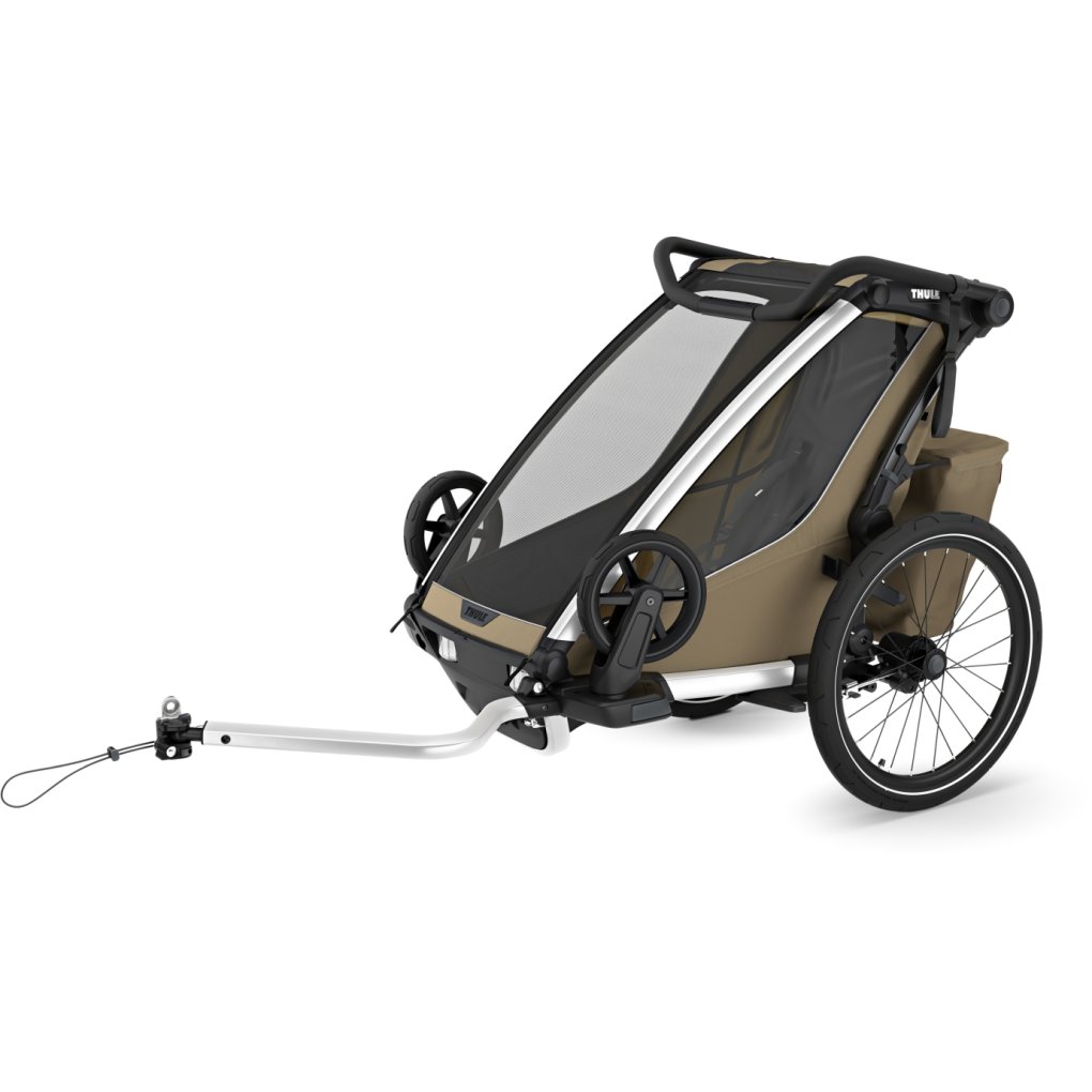 Thule Chariot Cross 2 Single - Bike Trailer for 1 Kid - faded khaki