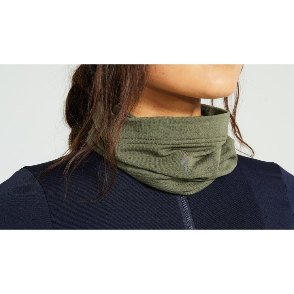 Specialized Prime Power Grid Neck Gaiter - oak green
