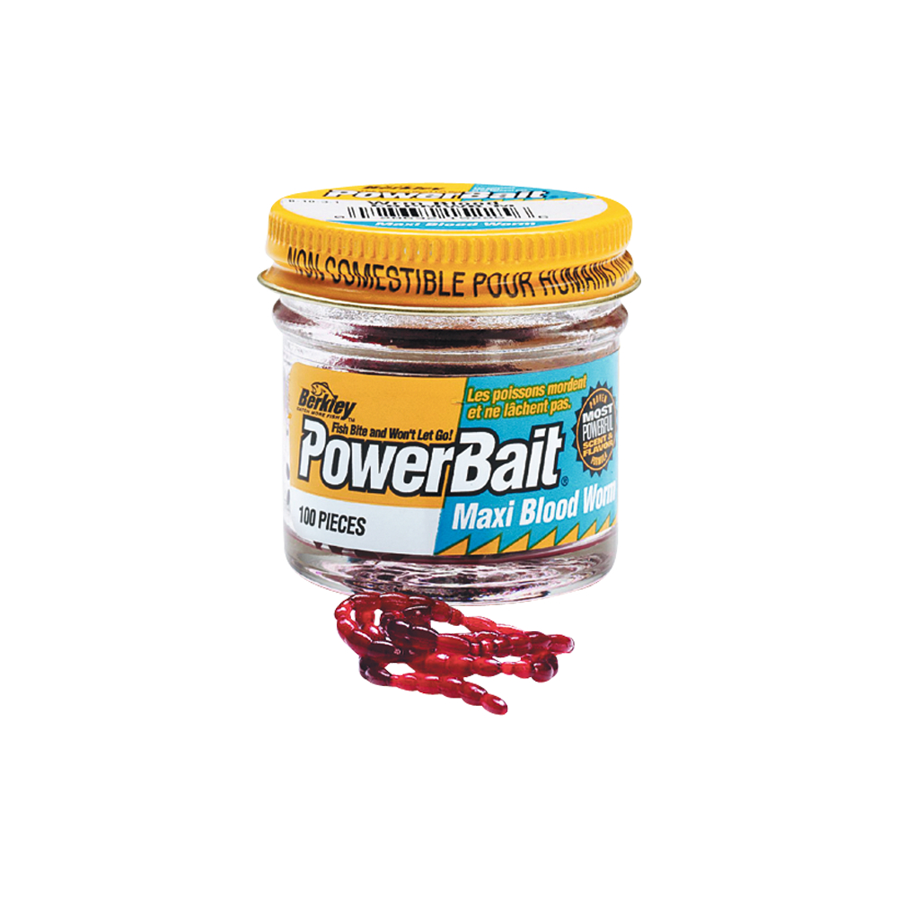 Berkley Soft Baits PowerBait Maxi Blood Worms