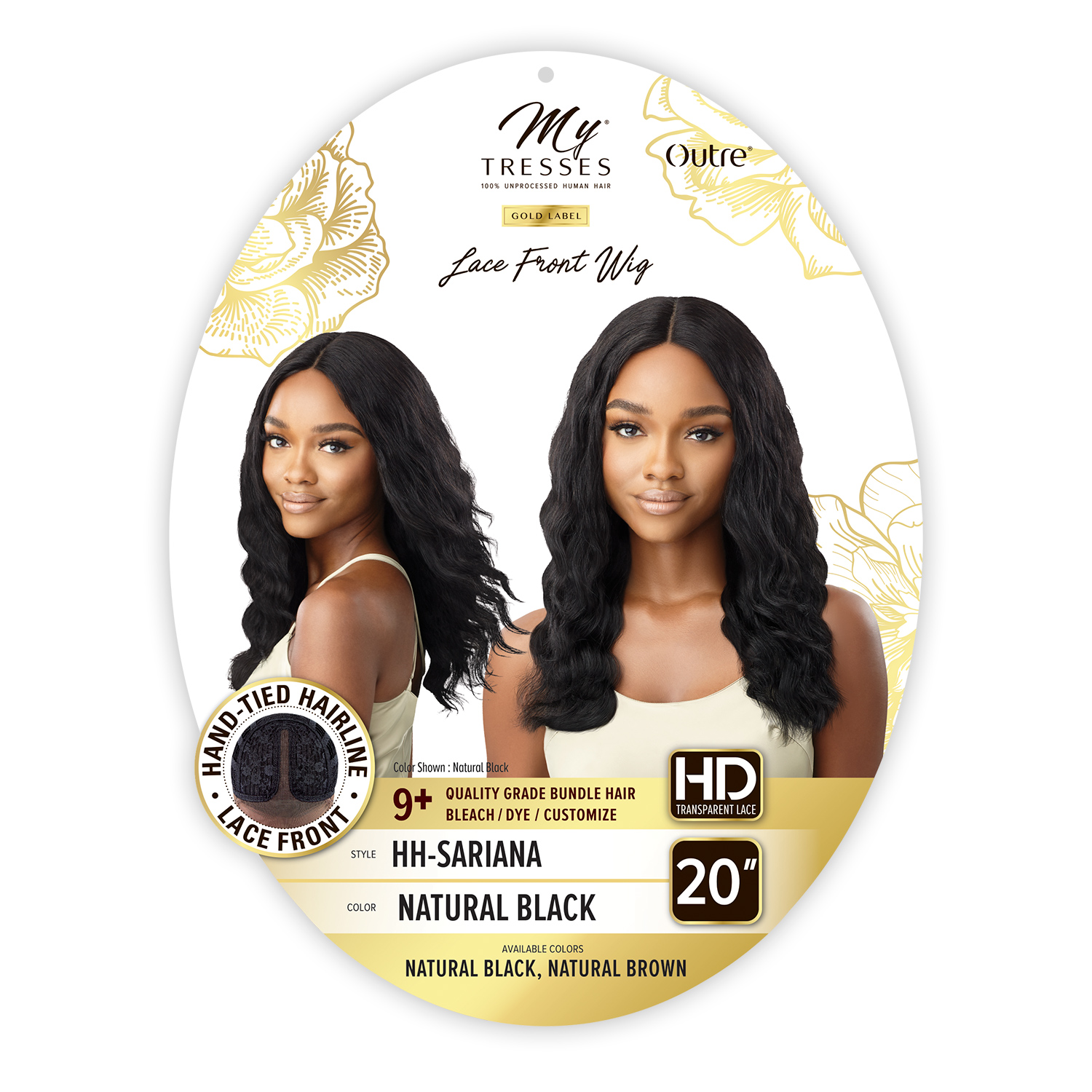 My Tresses Gold Label Unprocessed Human Hair HD Lace Front Wig HH-Sariana 20