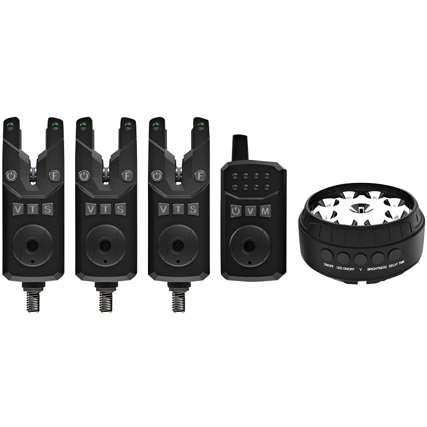 Sonik Bite alarm SkS2 Set 3+1 + Bivvy Lamp