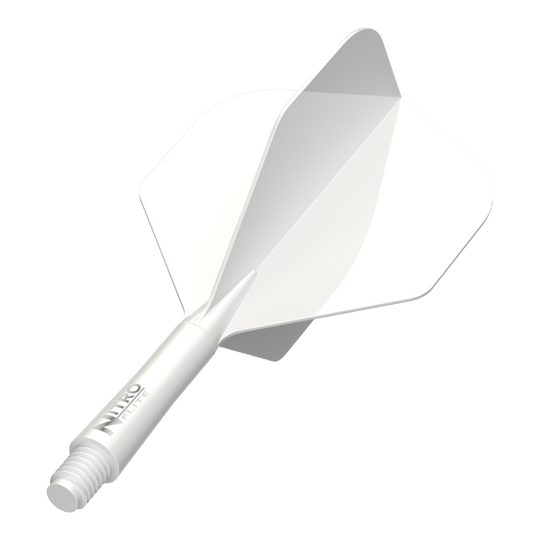 Red Dragon Nitroflite White Shaft White Flights No2