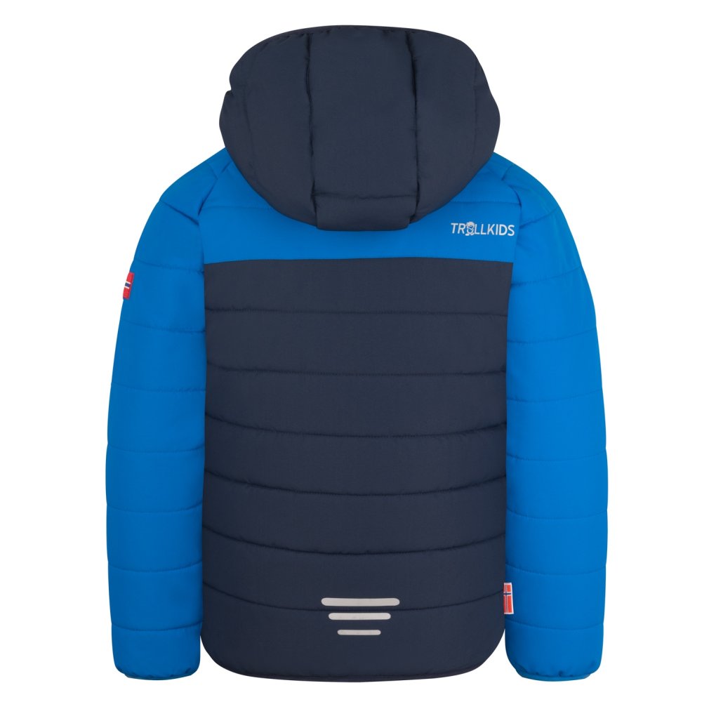 Trollkids Hafjell PRO Snow Jacket Kids - Navy/Medium Blue/Green