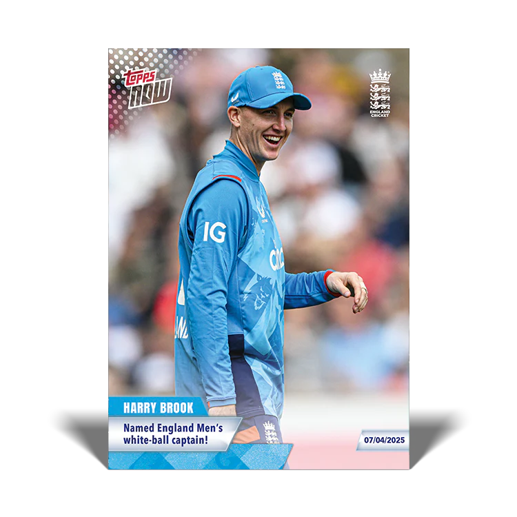 Harry Brook - 2025 ECB Topps NOW® Card 3 - PR: 13