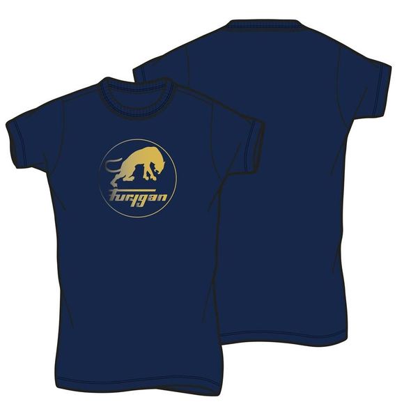T-Shirt manches courtes Furygan CORPO LADY LOGO - Bleu / JauneRef : FU1406