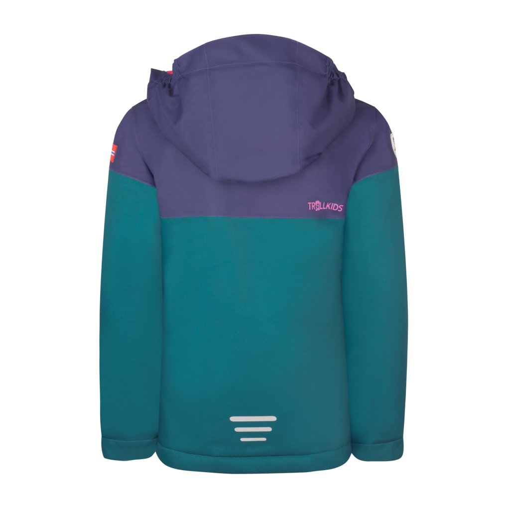 Trollkids Hallingdal Ski Jacket Girls - Midnight Petrol/Deep Violet/Dark Pink