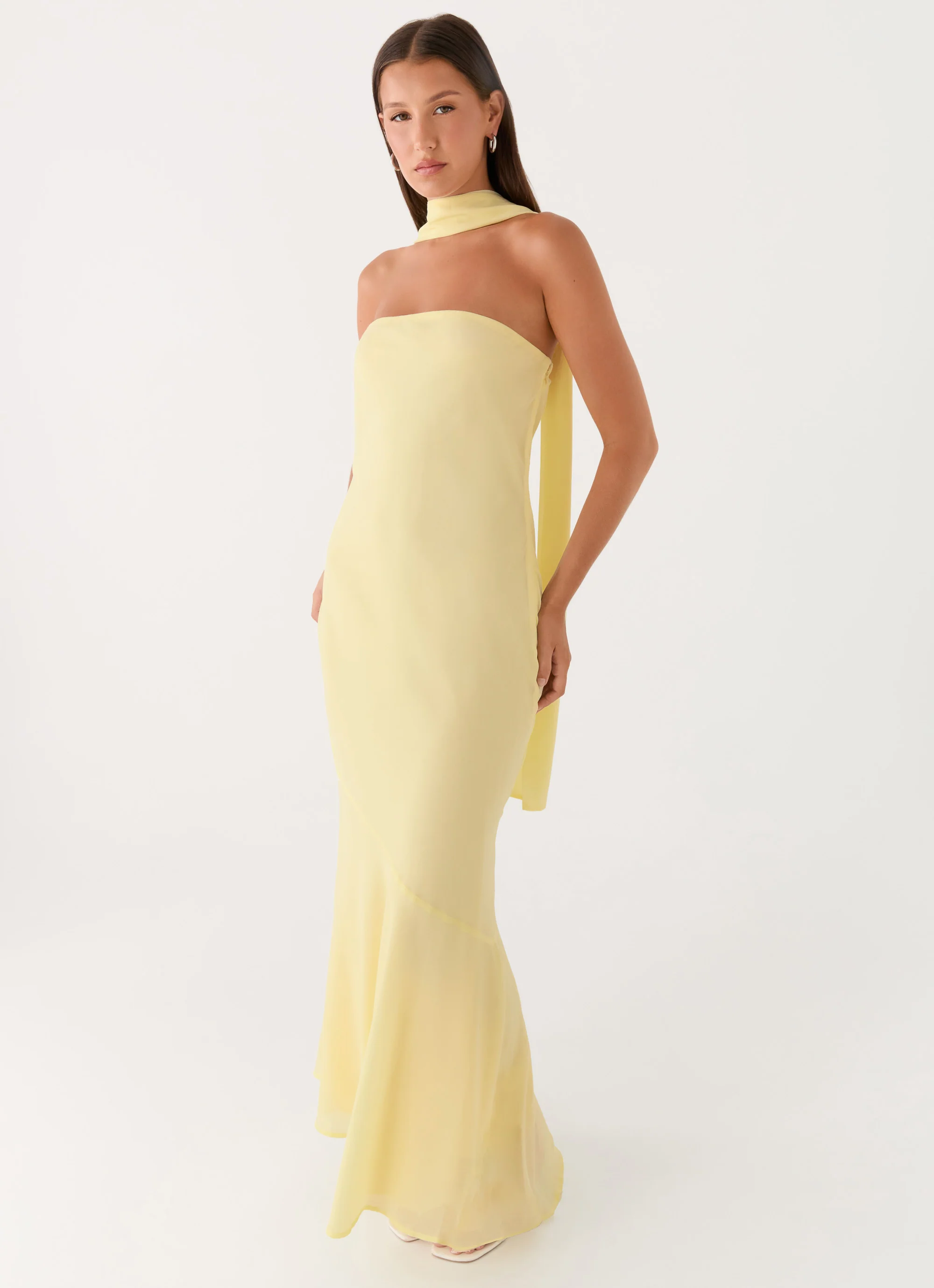 Under The Pagoda Maxi Dress - Yellow