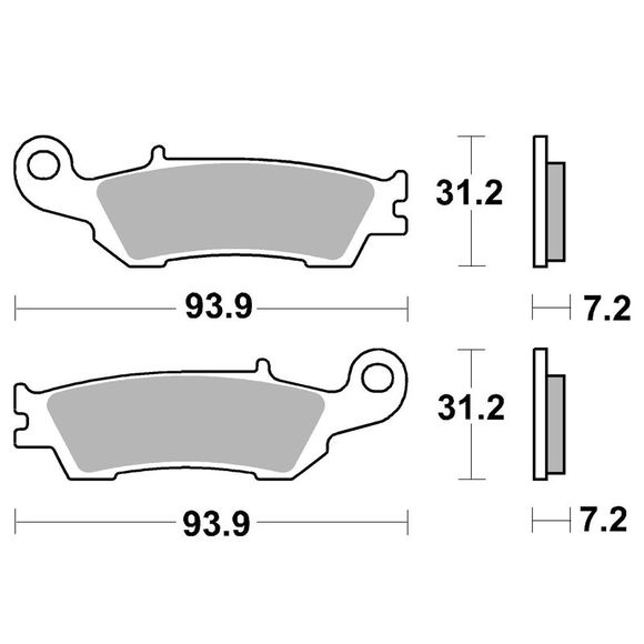 SBS 840SI Sinter Metal Front Brake PadsRef: 840SI / 840030
