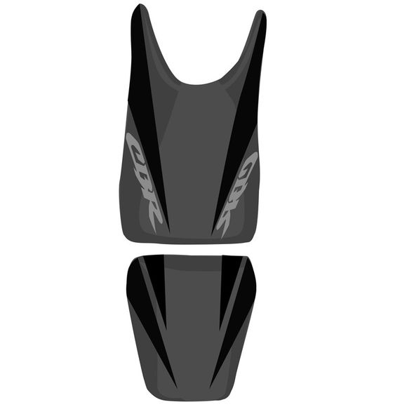 Housse de selle Bagster Noir/Anthracite/Lettres AnthracitesHONDA 125 CBR 125 RW (JC39) - 2007Ref : 2159J