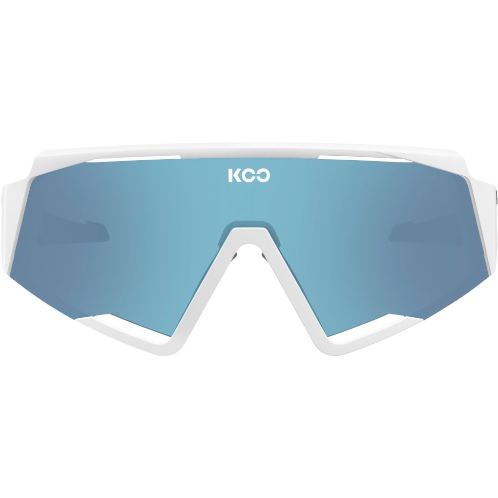 KOO Spectro Photocromic Sunglasses - White - Turquoise Mirror