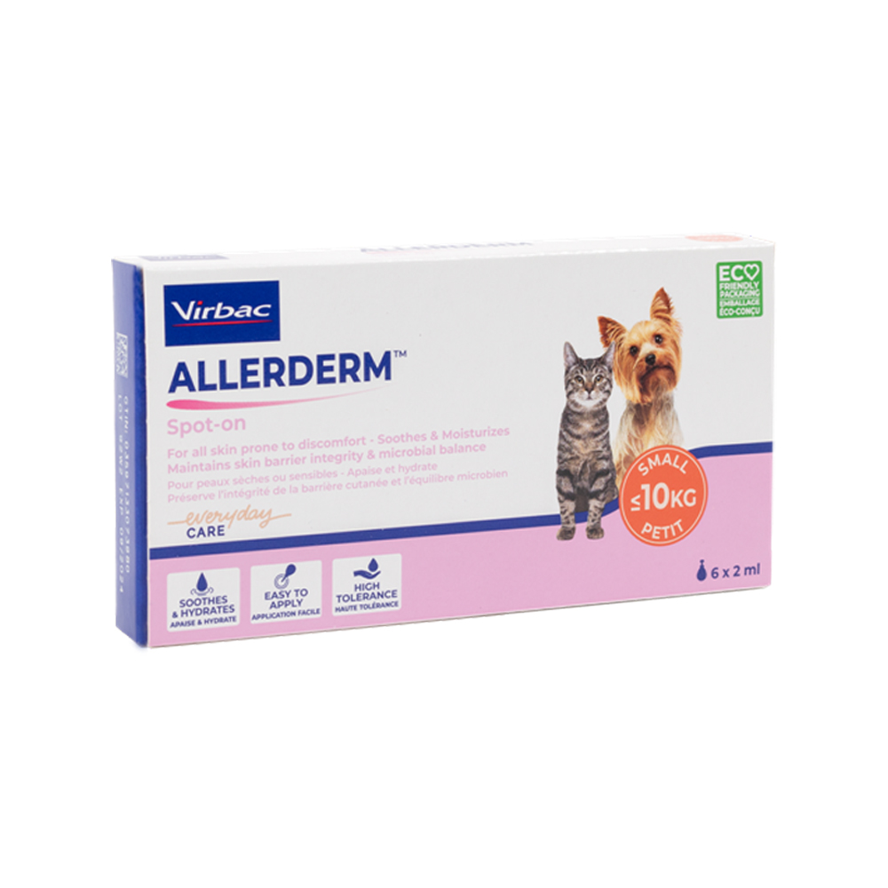 Allerderm Spot On for Small Dogs & Cats - 6 x 2ml