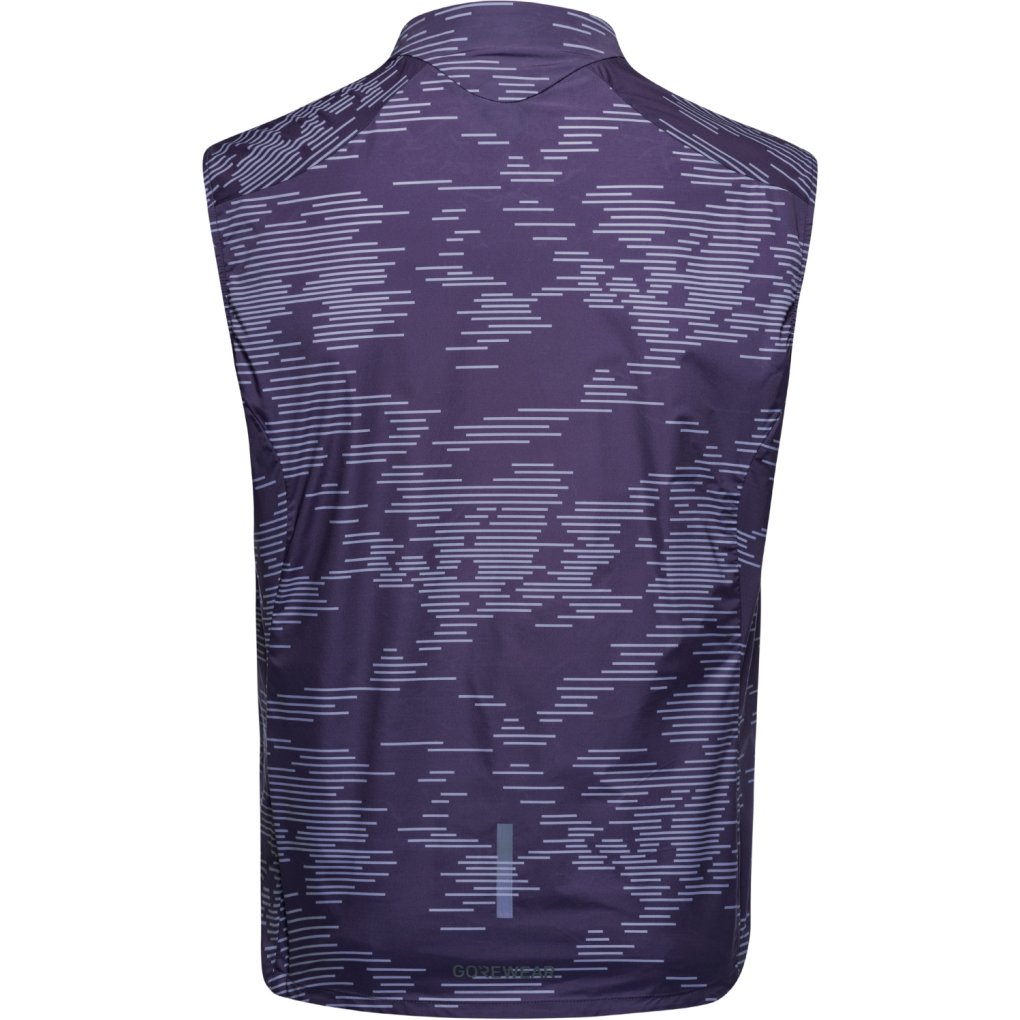 GOREWEAR Concurve Electro Windbreaker Vest Men - crushed purple indigo / amethyst grey DEDF