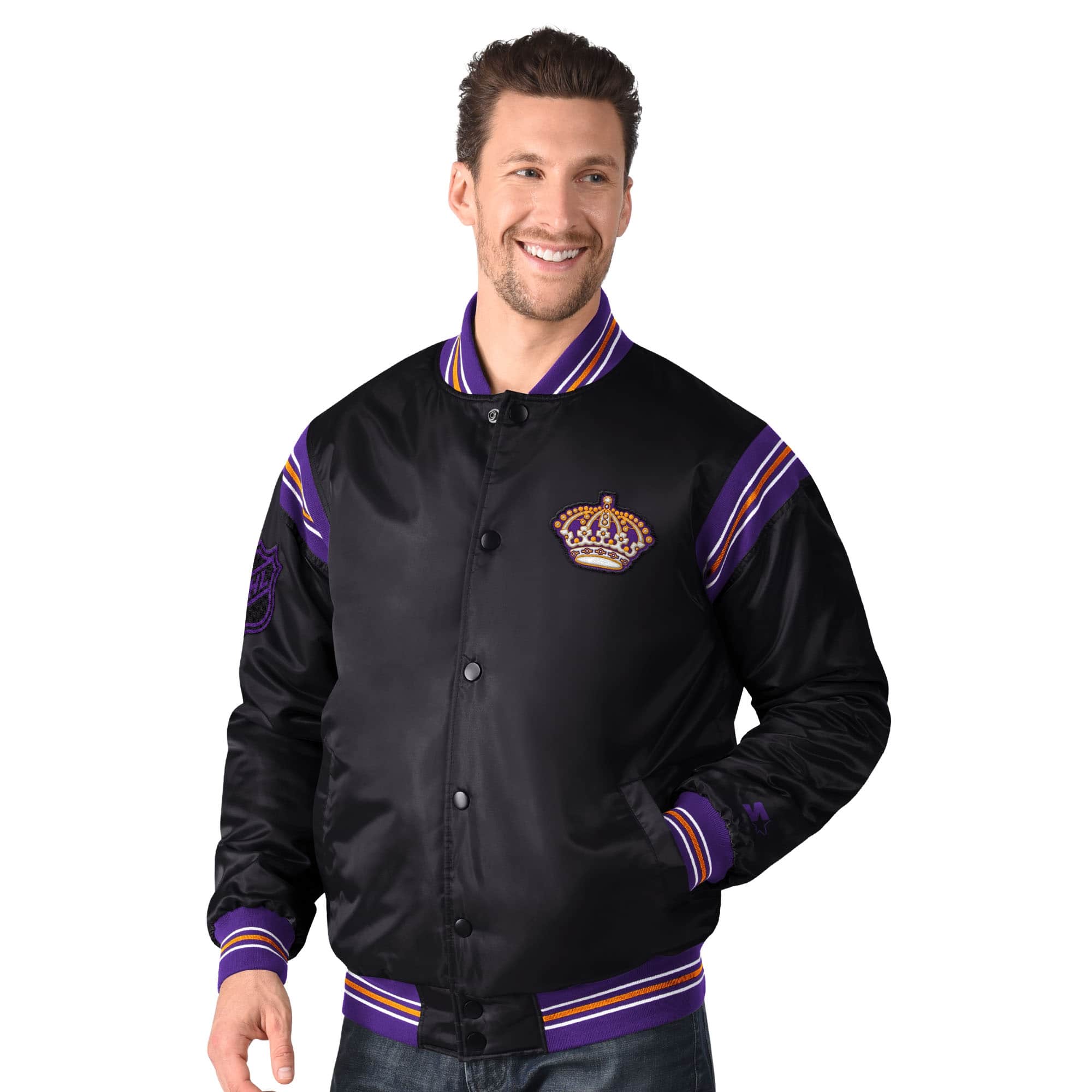 Los Angeles Kings Starter Vintage Enforcer NHL Varsity Jacket