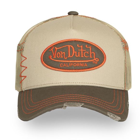 Casquette Von Dutch USED - BeigeRef : VDH0333 / VD/1/CT/USED/06-TU