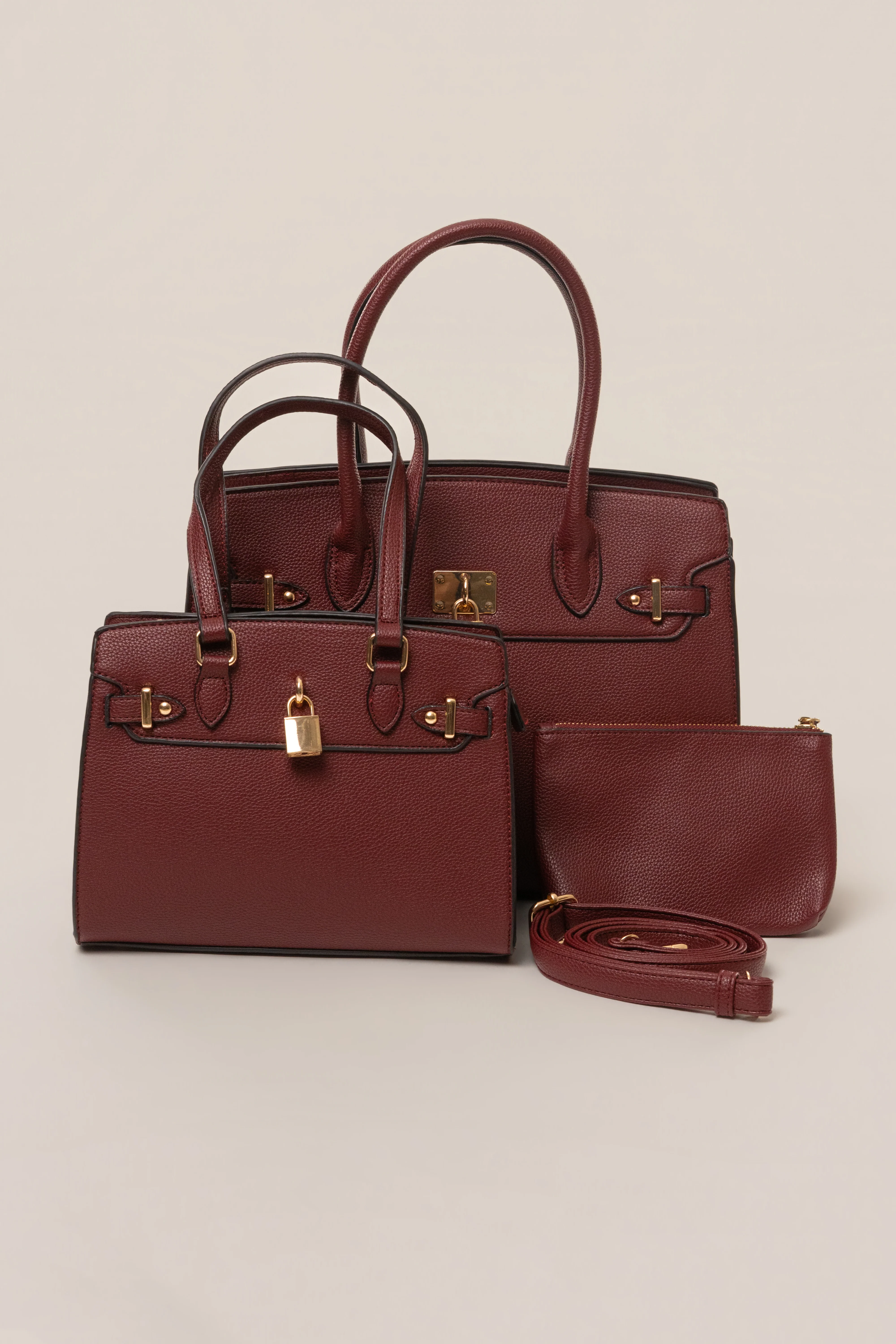 Burgundy Alva Handbag