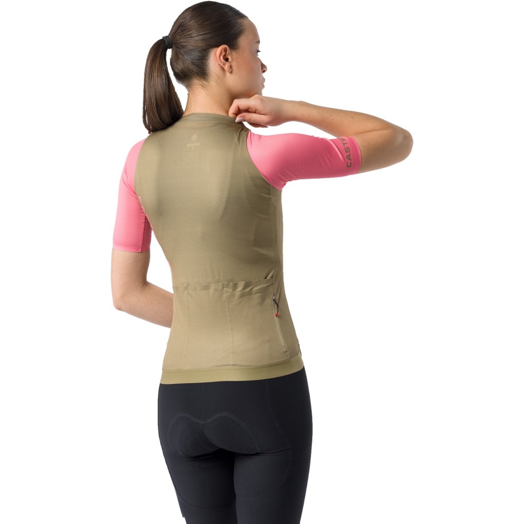 Castelli Corretto Jersey Women - elmwood/rosa giro 204