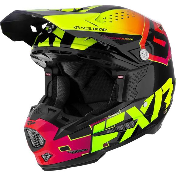 Casque cross FXR 6D ATR-2 23 2026 - Jaune / RougeRef : FXR0908