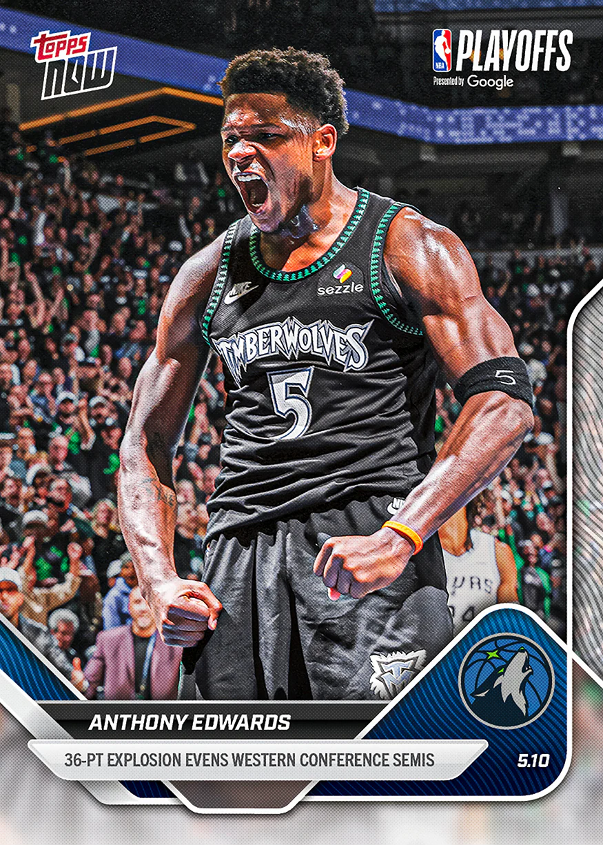 Anthony Edwards - 2025-26 NBA Topps NOW® - Card 306 - PR: 2625