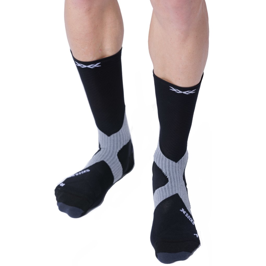 X-Socks Bike Expert Crew Sock - black/charcoal