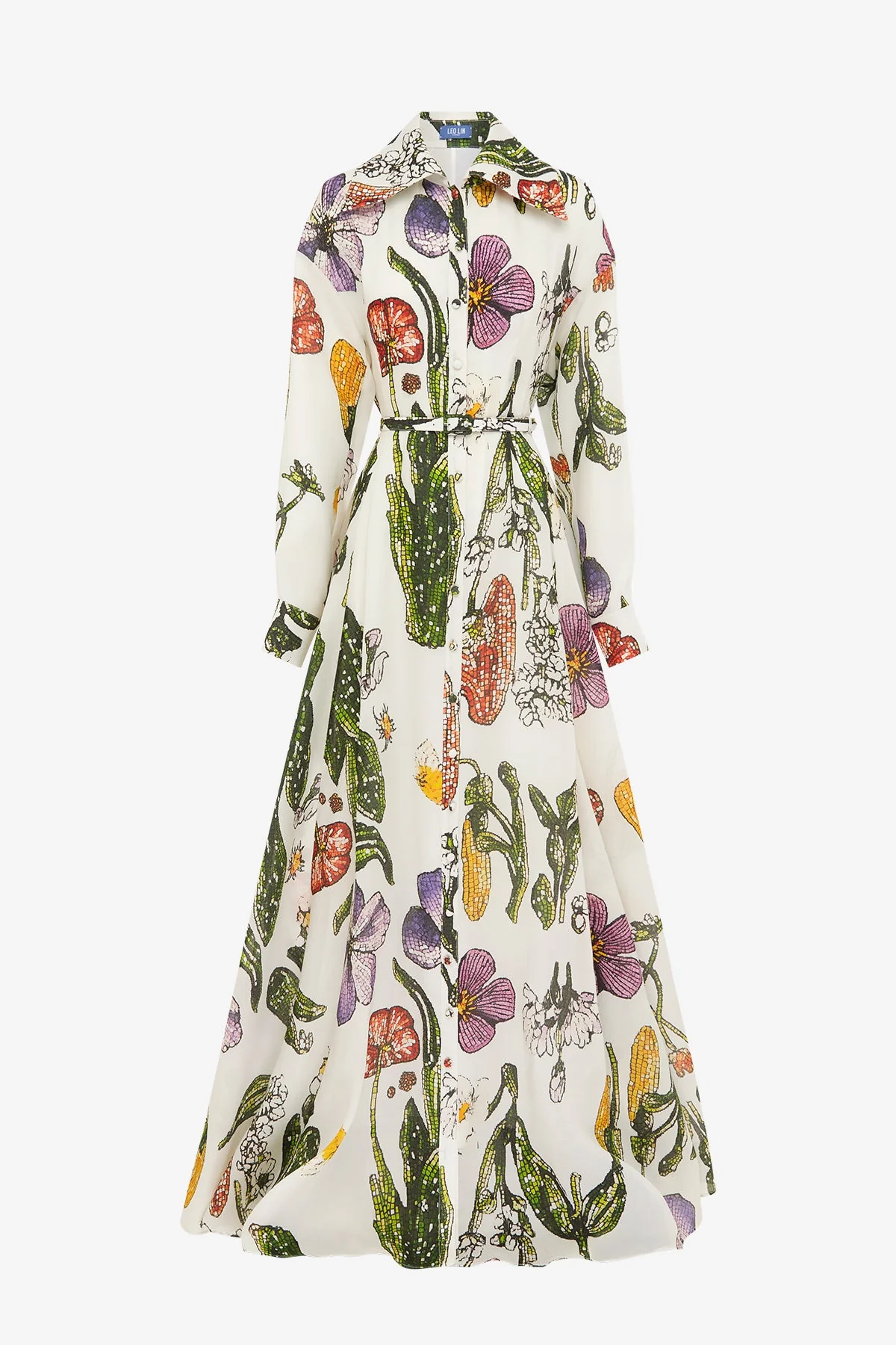 Josephine Silk Gown - Wildflowers
