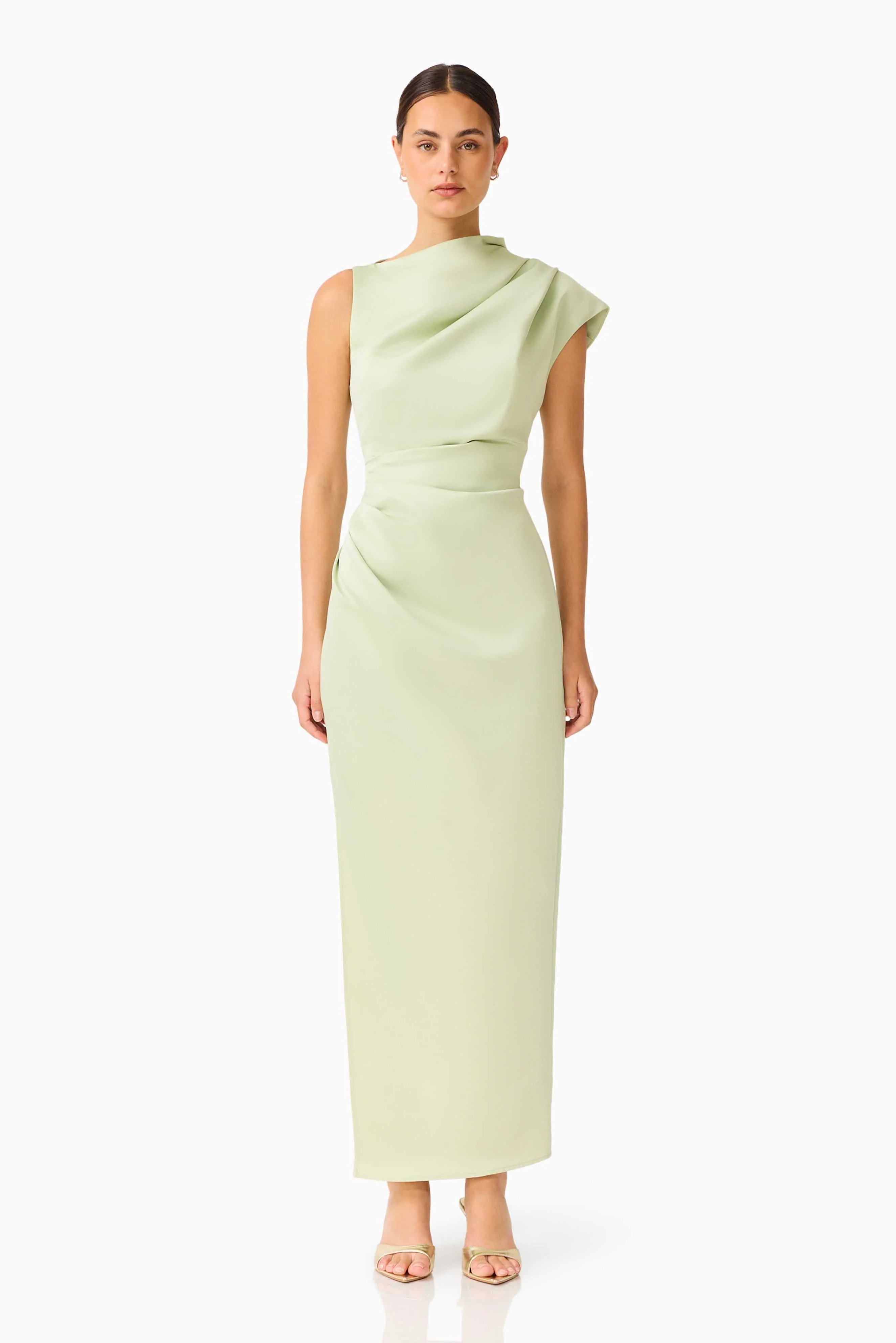 Coralie Maxi Gown in Sage Green