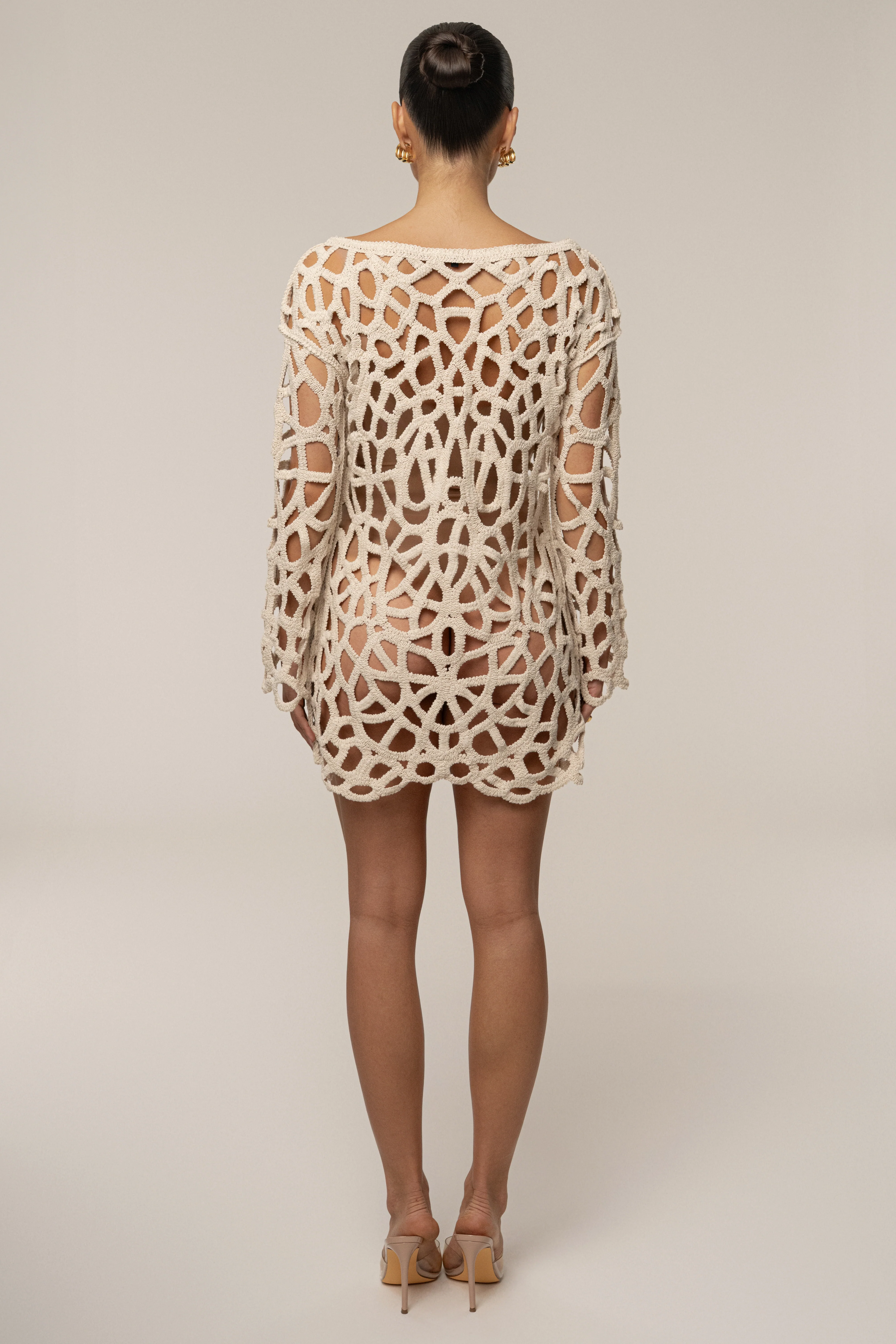 Ecru Seaside Crochet Cover Up