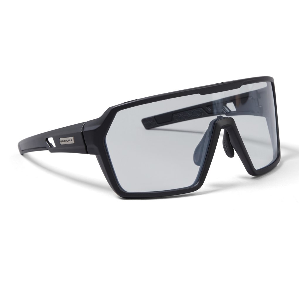 Endura SingleTrack Glasses - matt black - photochromic silver flash mirror | amber orange