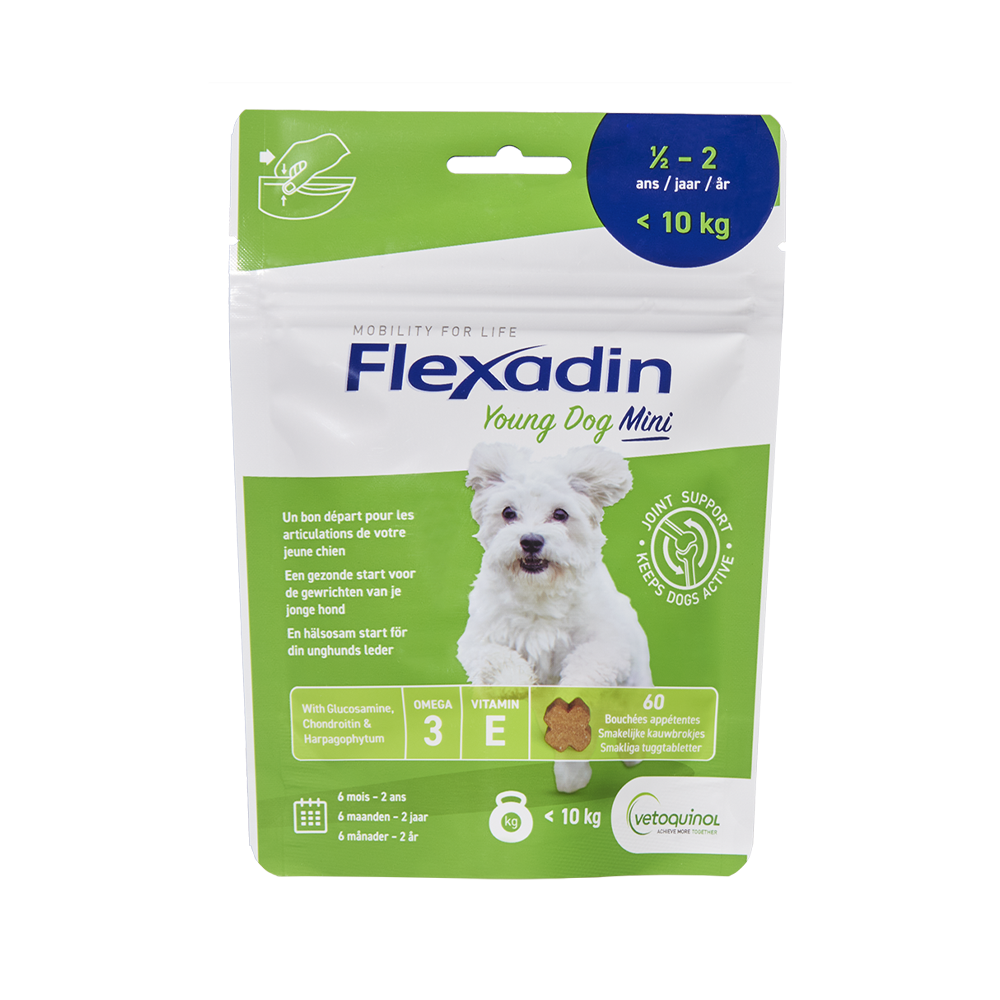 Flexadin young Dog Mini - 60 chewy chunks