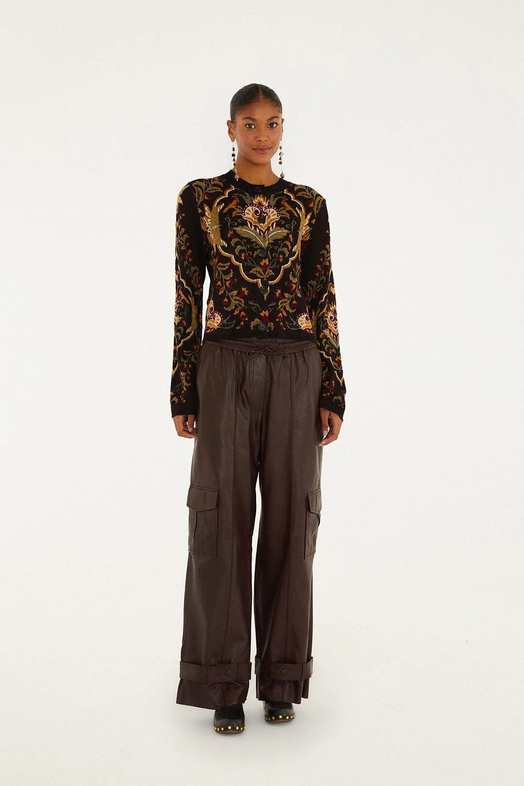 Burgundy Leather Pants