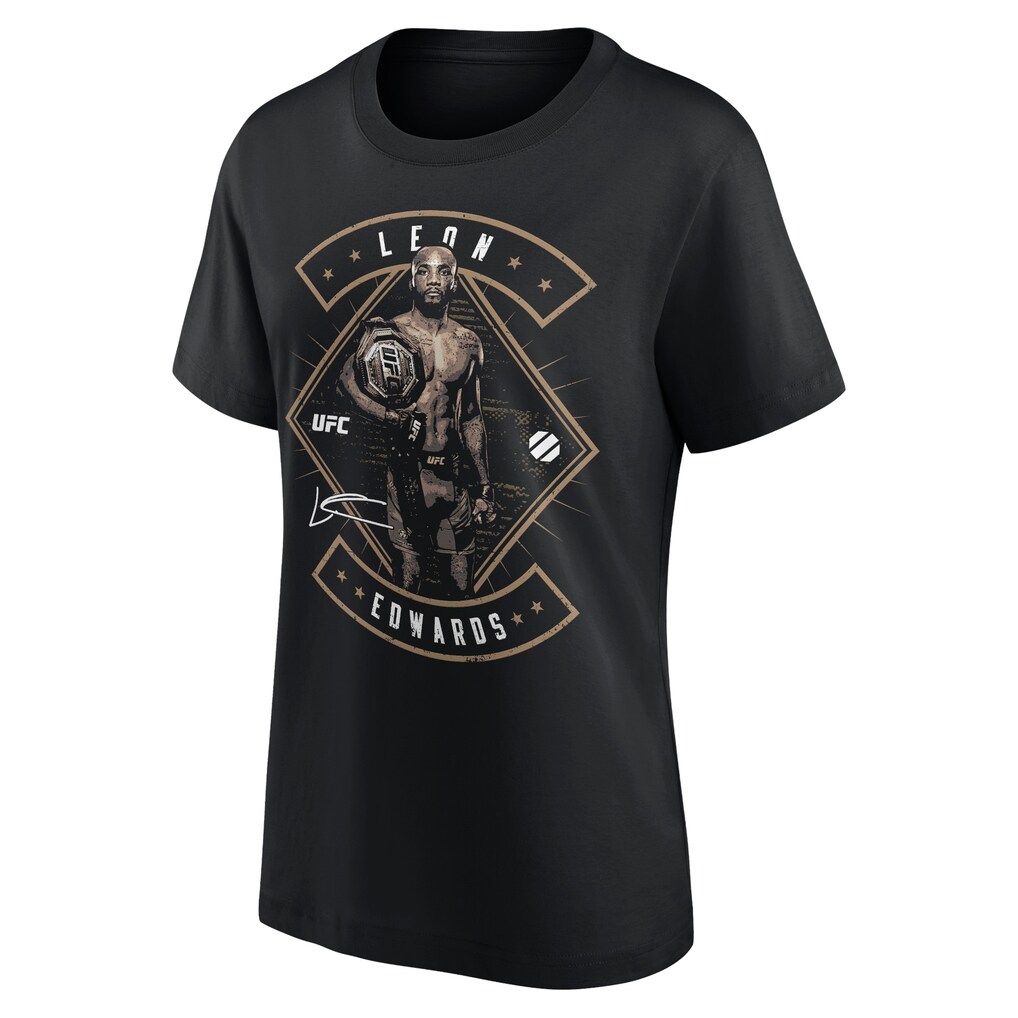 UFC Leon Edwards Champion Pose T-Shirt - Black - Womens