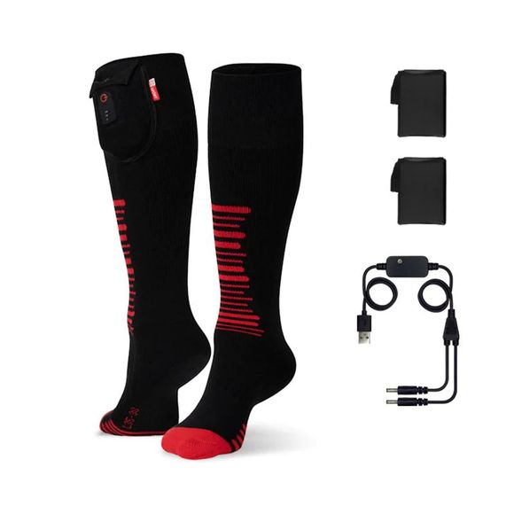 Chaussettes chauffantes G-HEAT OUTDOOR - Noir / RougeRef : GH0011