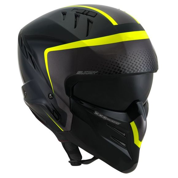 Suomy Armor jet helmet - CREW - Black / yellowRef: SU0397