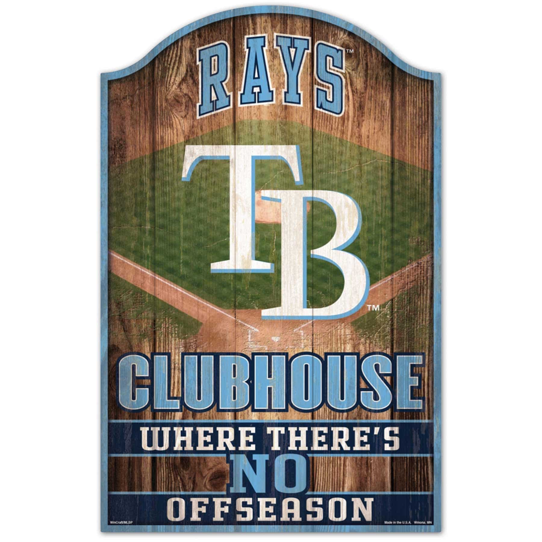 Tampa Bay Rays WinCraft MLB Clubhouse Wood Sign