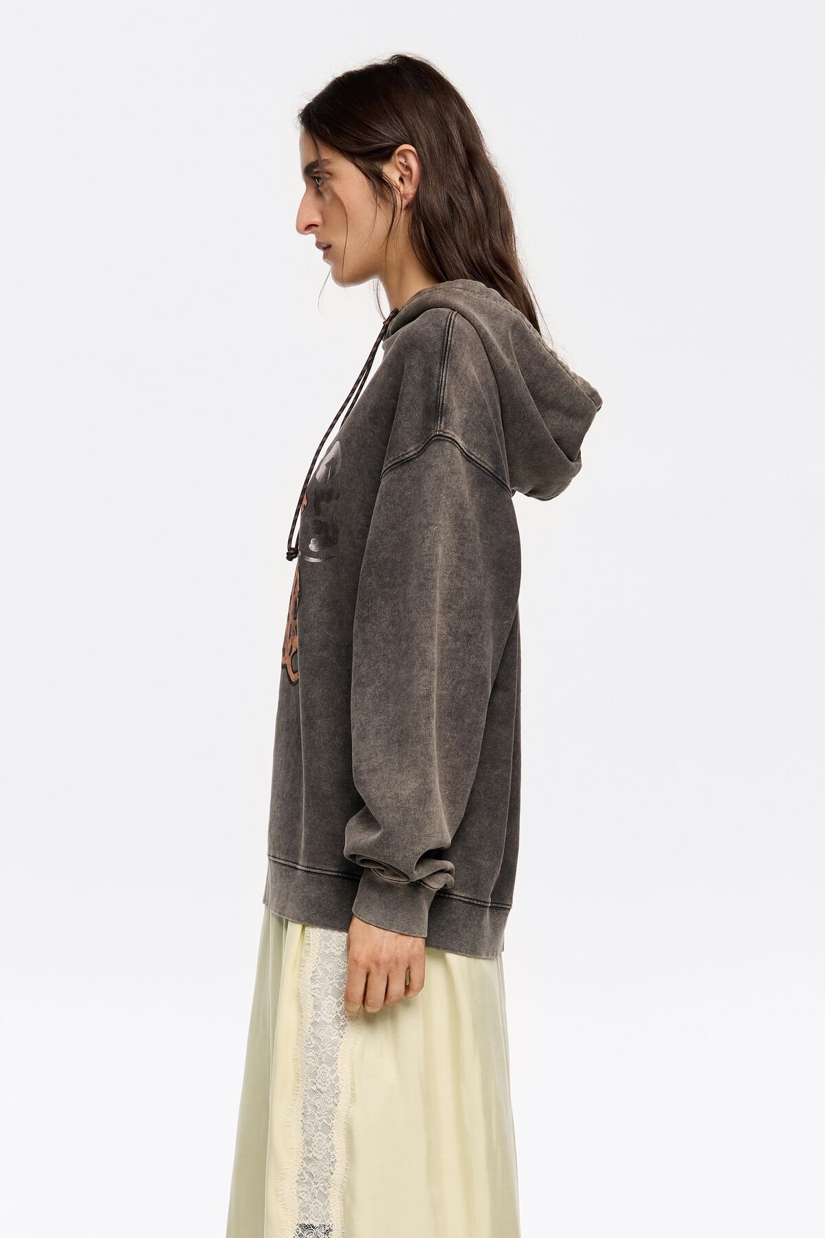 Black hoodie with foil logo