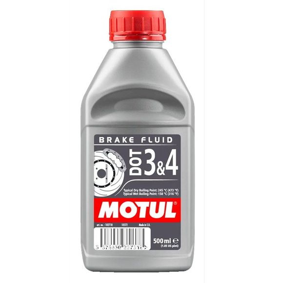 Motul DOT 3 & 4 brake fluid 500ML UniversalRef: MOT0068 / 102718
