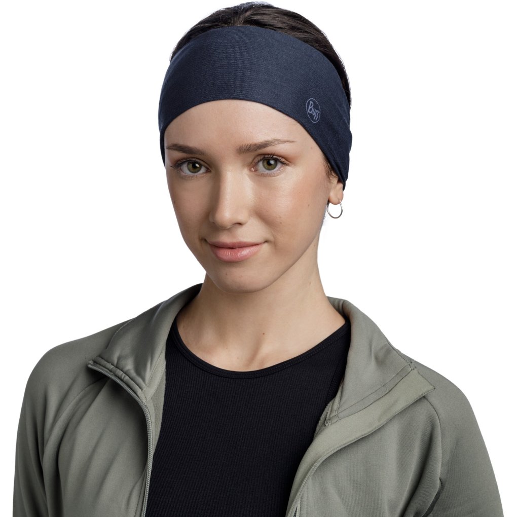 Buff® CoolNet UV® Wide Headband - Solid Night Blue