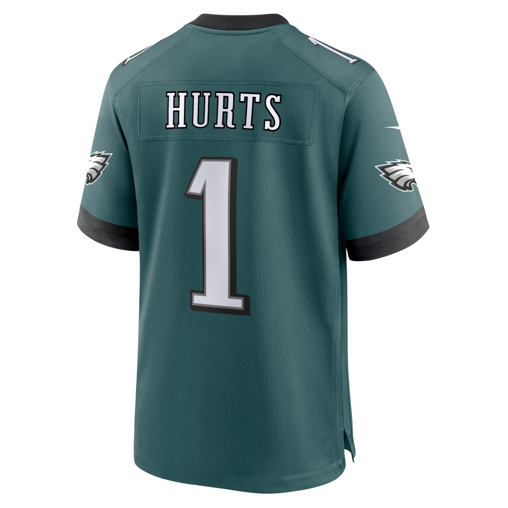 Jalen Hurts #1 Philadelphia Eagles Nike Game NFL Jersey Green (2025)