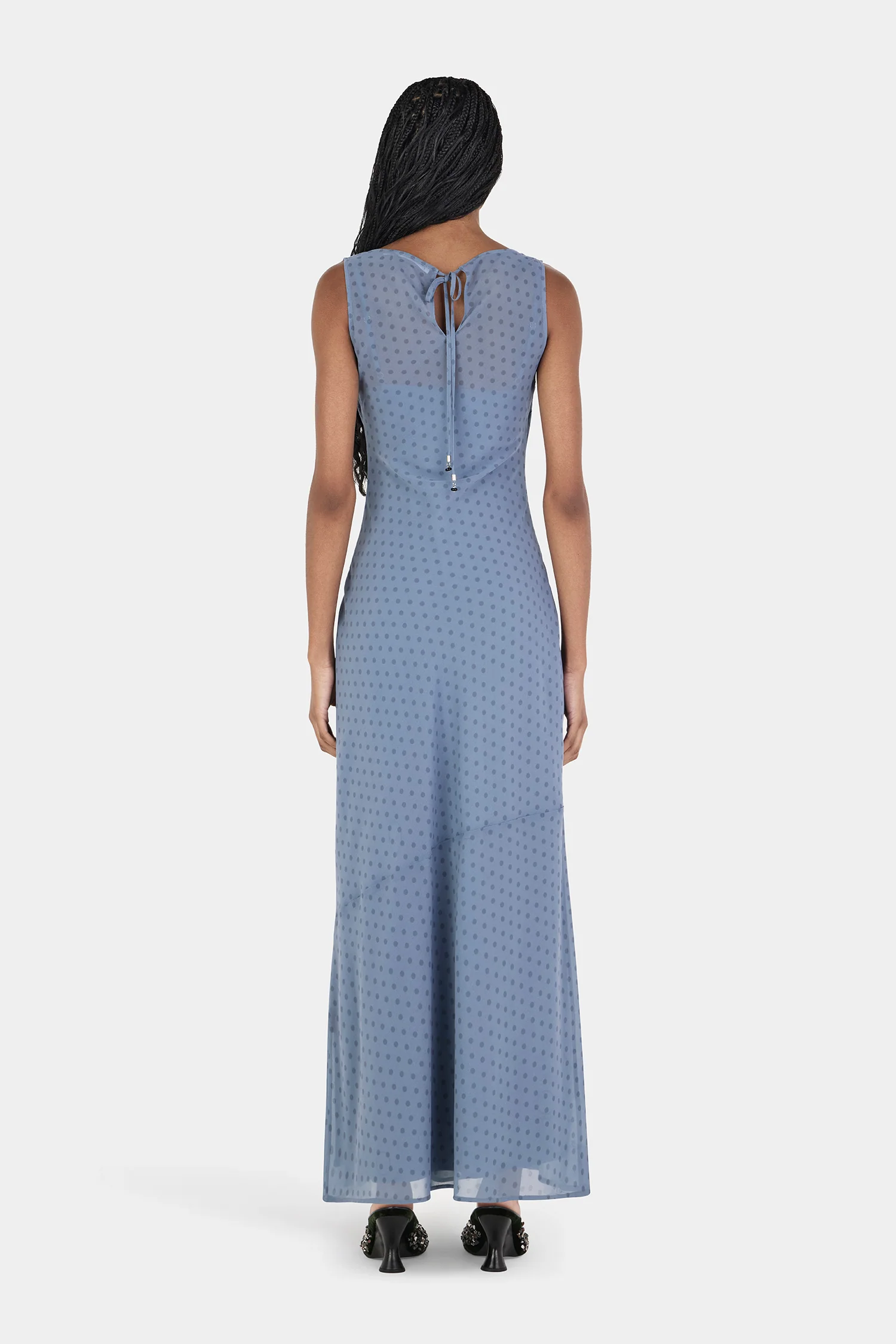 Moss Maxi Dress Steel Spot
