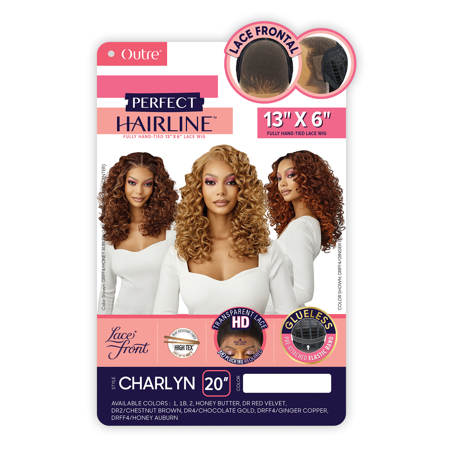 Outre HD Lace Frontal Wig Perfect Hairline Glueless Fully Hand-Tied 13X6 Lace Wig Charlyn