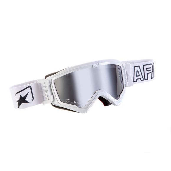 Ariete MUDMAX WHITE/BLACK IRIDIUM SILVER 2019 cross mask - White / BlackRef: are0074 / 14940-bsg
