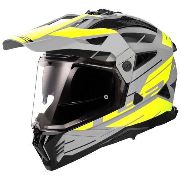 LS2 MX702 PIONEER II NAMIB Full-Face Helmet - Grey / YellowRef: LS0898