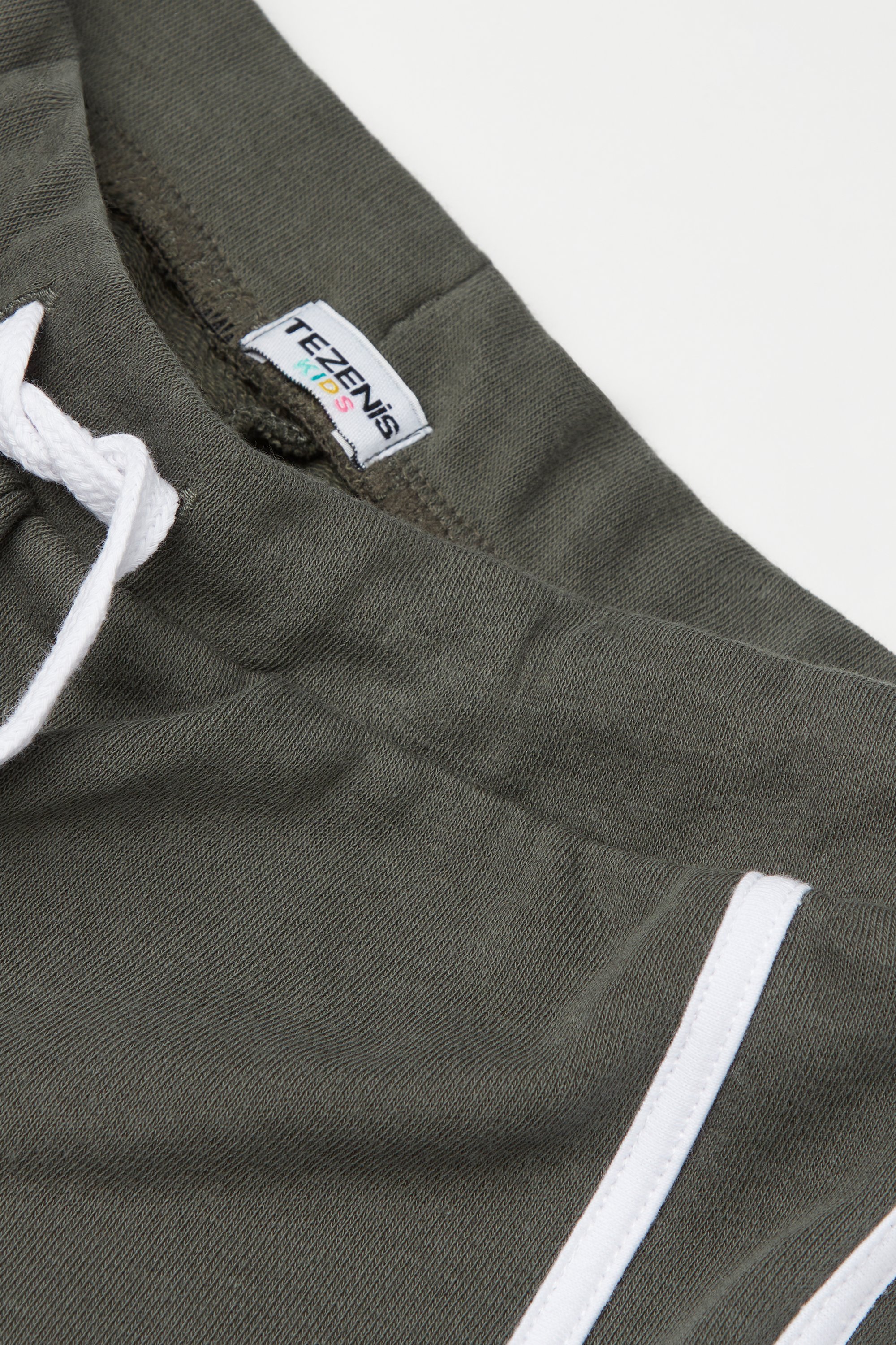 Girls' Cotton Fleece Shorts with Piping